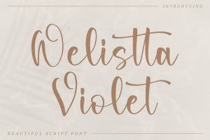 Welistta Violet Script Font