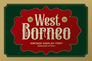 West Borneo – Vintage Font