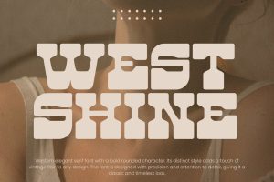West Shine – Retro cowboy slab Font