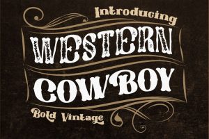Western Cowboy – Bold Vintage Font
