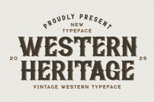 Western Heritage – Vintage Western Display Font