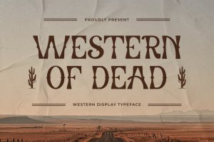 Western of Dead – Western Display Typeface