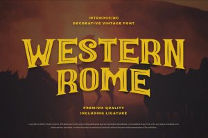 Western Rome – Vintage Western Font