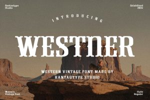 Westner Vintage Western Font