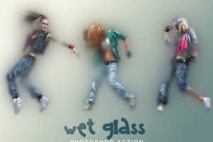 Wet Glass Photoshop Action