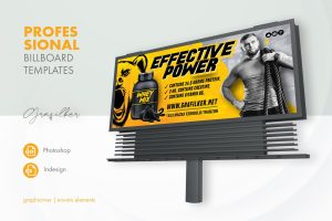 Whey Protein Billboard Templates