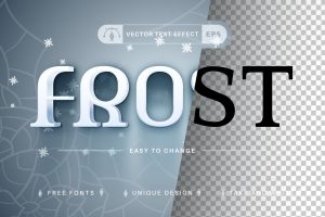 White Frost – Editable Text Effect, Font Style