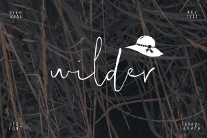 Wilder Font & Graphic