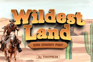 Wildest Land – Cowboy Kids Font