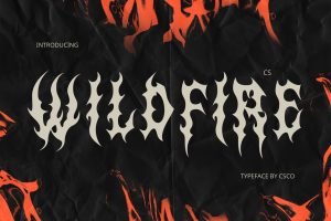 Wildfire – Black Metal Font