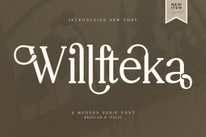 Willfteka A Modern Serif Font