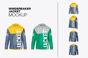 Windbreaker Jacket Mockup