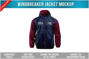 Windbreaker Jacket Mockup