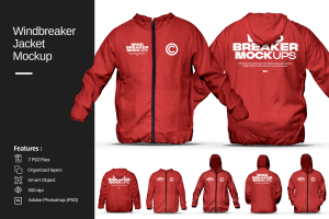 Windbreaker Jacket Mockup