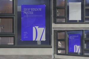 Window Poster Mockup