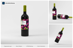 Wine Bottle Mockup