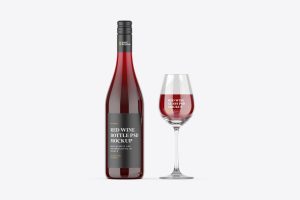 Wine Bottle Mockup