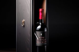 Wine Bottle Mockup