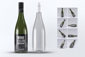 Wine Bottle Mock-Up