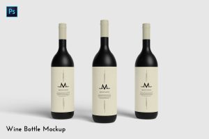 Wine Bottle Mockup