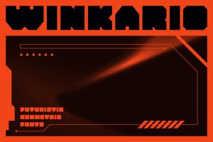 Winkario – Geometric Block Fonts