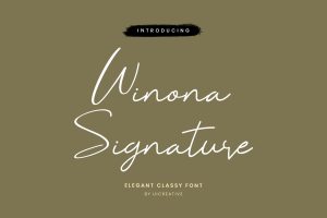 Winona Signature Font