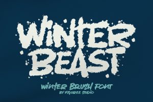 Winter Beast – Strong Brush Font