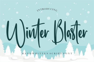 Winter Blaster Script Font