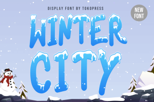Winter City – Kids font