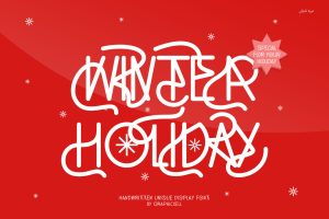 Winter Holiday Modern Display Font