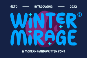 Winter Mirage – A Modern Christmas Playful Font