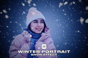 Winter Portrait Snow Effect