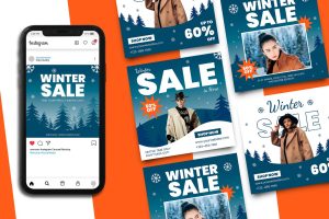 Winter Sale Instagram Post Template