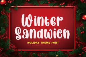 Winter Sandwich – Christmas Font