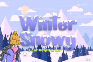 Winter Snowy – Decorative Font