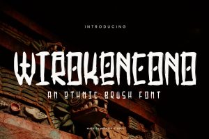 Wirokencono – Ethnic Brush Font