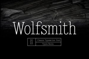 Wolfsmith – Classic Vintage Typewriter Serif Font