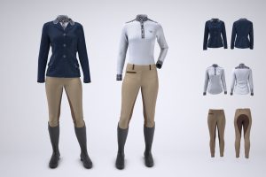 Women’s Equestrian Riding Apparel Mock-Up