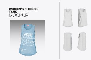 Women’s Fitness Tank Top Mockup