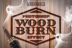 Wood Burn Photoshop Effect