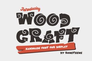 Wood Craft – Handmade Display Font