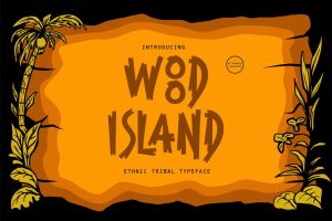Wood Island – ethnic tribal font