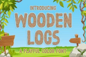 Wooden Logs – SVG Color Font
