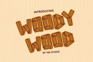 Woody Wood – Kids font