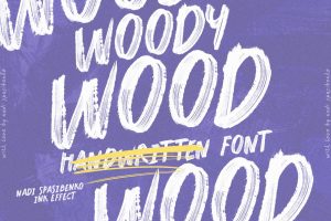 Woody Wood Font