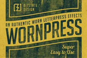 Worn Letterpress Photoshop Effect Kit