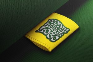 Woven Label Embroidery Mockup