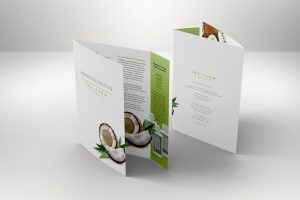 Wrap Around Brochure Style Mockup