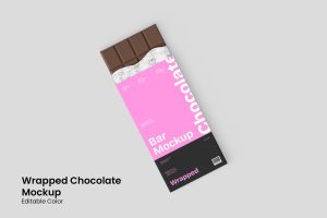 Wrapped Chocolate Mockup