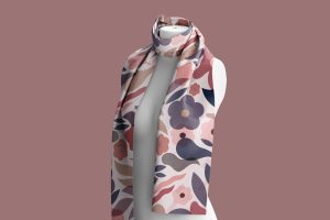 Wrapped Scarf Mockup